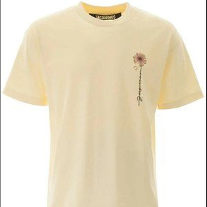Jacquemus fleur t-shirt (light yelllow) Size: L